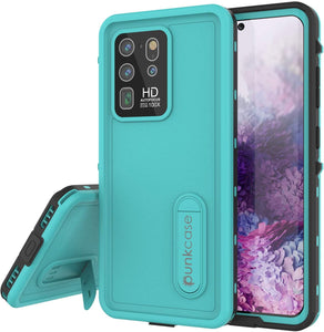 Galaxy S20 Ultra Waterproof Case, Punkcase [KickStud Series] Armor Cover [Teal]