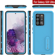 Load image into Gallery viewer, Galaxy S20 Ultra Waterproof Case, Punkcase [KickStud Series] Armor Cover [Light Blue]
