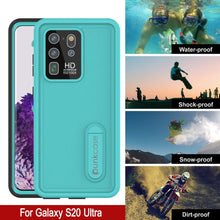 Load image into Gallery viewer, Galaxy S20 Ultra Waterproof Case, Punkcase [KickStud Series] Armor Cover [Teal]
