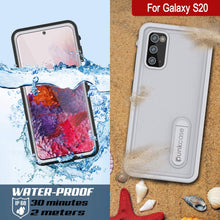 Load image into Gallery viewer, Galaxy S20 Waterproof Case, Punkcase [KickStud Series] Armor Cover [White]

