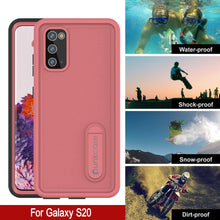 Load image into Gallery viewer, Galaxy S20 Waterproof Case, Punkcase [KickStud Series] Armor Cover [Pink]
