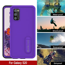 Load image into Gallery viewer, Galaxy S20 Waterproof Case, Punkcase [KickStud Series] Armor Cover [Purple]
