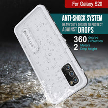 Load image into Gallery viewer, Galaxy S20 Waterproof Case, Punkcase [KickStud Series] Armor Cover [White]
