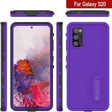 Load image into Gallery viewer, Galaxy S20 Waterproof Case, Punkcase [KickStud Series] Armor Cover [Purple]

