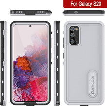 Load image into Gallery viewer, Galaxy S20 Waterproof Case, Punkcase [KickStud Series] Armor Cover [White]
