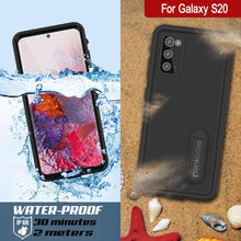 Load image into Gallery viewer, Galaxy S20 Waterproof Case, Punkcase [KickStud Series] Armor Cover [Black]
