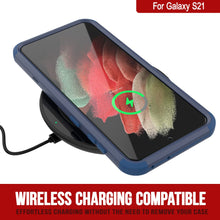 Load image into Gallery viewer, Punkcase for Galaxy S21 5G Belt Clip Multilayer Holster Case [Patron Series] [Navy]
