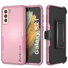 Load image into Gallery viewer, Punkcase for Galaxy S21 5G Belt Clip Multilayer Holster Case [Patron Series] [Pink]
