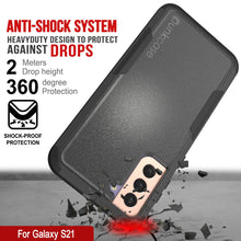 Load image into Gallery viewer, Punkcase for Galaxy S21 5G Belt Clip Multilayer Holster Case [Patron Series] [Black]
