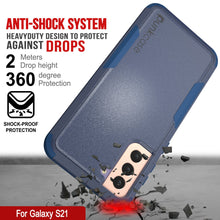 Load image into Gallery viewer, Punkcase for Galaxy S21 5G Belt Clip Multilayer Holster Case [Patron Series] [Navy]
