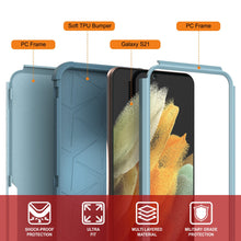 Load image into Gallery viewer, Punkcase for Galaxy S21 5G Belt Clip Multilayer Holster Case [Patron Series] [Mint]

