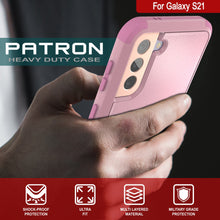 Load image into Gallery viewer, Punkcase for Galaxy S21 5G Belt Clip Multilayer Holster Case [Patron Series] [Pink]
