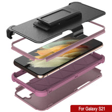 Load image into Gallery viewer, Punkcase for Galaxy S21 5G Belt Clip Multilayer Holster Case [Patron Series] [Pink]
