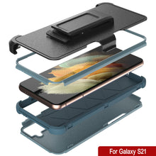 Load image into Gallery viewer, Punkcase for Galaxy S21 5G Belt Clip Multilayer Holster Case [Patron Series] [Mint]
