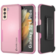 Load image into Gallery viewer, Punkcase for Galaxy S21+ Plus 5G Belt Clip Multilayer Holster Case [Patron Series] [Pink]
