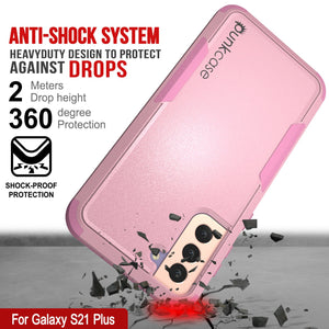 Punkcase for Galaxy S21+ Plus 5G Belt Clip Multilayer Holster Case [Patron Series] [Pink]