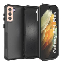 Load image into Gallery viewer, Punkcase for Galaxy S21+ Plus 5G Belt Clip Multilayer Holster Case [Patron Series] [Black]
