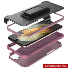 Load image into Gallery viewer, Punkcase for Galaxy S21+ Plus 5G Belt Clip Multilayer Holster Case [Patron Series] [Pink]
