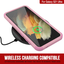 Load image into Gallery viewer, Punkcase for Galaxy S21 Ultra 5G Belt Clip Multilayer Holster Case [Patron Series] [Pink]
