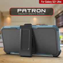Load image into Gallery viewer, Punkcase for Galaxy S21 Ultra 5G Belt Clip Multilayer Holster Case [Patron Series] [Mint]
