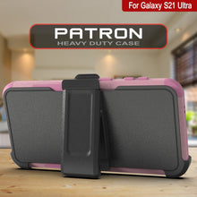 Load image into Gallery viewer, Punkcase for Galaxy S21 Ultra 5G Belt Clip Multilayer Holster Case [Patron Series] [Pink]
