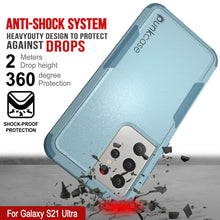 Load image into Gallery viewer, Punkcase for Galaxy S21 Ultra 5G Belt Clip Multilayer Holster Case [Patron Series] [Mint]
