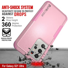 Load image into Gallery viewer, Punkcase for Galaxy S21 Ultra 5G Belt Clip Multilayer Holster Case [Patron Series] [Pink]
