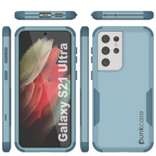 Load image into Gallery viewer, Punkcase for Galaxy S21 Ultra 5G Belt Clip Multilayer Holster Case [Patron Series] [Mint]
