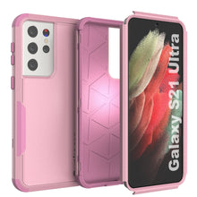 Load image into Gallery viewer, Punkcase for Galaxy S21 Ultra 5G Belt Clip Multilayer Holster Case [Patron Series] [Pink]

