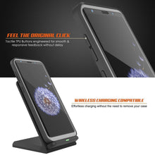 Load image into Gallery viewer, PunkCase Galaxy S9+ Plus Case, [Spartan Series] Clear Rugged Heavy Duty Cover W/Built in Screen Protector [Black]

