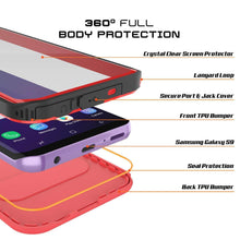 Load image into Gallery viewer, Galaxy S9 Plus Waterproof Case, Punkcase [KickStud Series] Armor Cover [RED]
