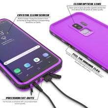 Load image into Gallery viewer, Galaxy S9 Plus Waterproof Case, Punkcase [KickStud Series] Armor Cover [PURPLE]
