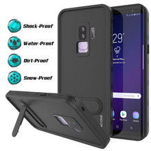 Load image into Gallery viewer, Galaxy S9 Plus Waterproof Case, Punkcase [KickStud Series] Armor Cover [BLACK]
