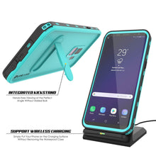 Load image into Gallery viewer, Galaxy S9 Plus Waterproof Case, Punkcase [KickStud Series] Armor Cover [TEAL]
