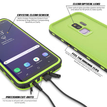 Load image into Gallery viewer, Galaxy S9 Plus Waterproof Case, Punkcase [KickStud Series] Armor Cover [LIGHT GREEN]
