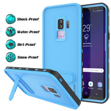 Load image into Gallery viewer, Galaxy S9 Plus Waterproof Case, Punkcase [KickStud Series] Armor Cover [LIGHT BLUE]
