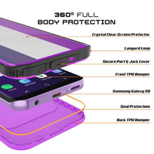 Load image into Gallery viewer, Galaxy S9 Plus Waterproof Case, Punkcase [KickStud Series] Armor Cover [PURPLE]
