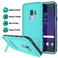 Load image into Gallery viewer, Galaxy S9 Plus Waterproof Case, Punkcase [KickStud Series] Armor Cover [TEAL]
