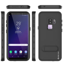 Load image into Gallery viewer, Galaxy S9 Plus Waterproof Case, Punkcase [KickStud Series] Armor Cover [BLACK]
