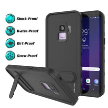Load image into Gallery viewer, Galaxy S9 Waterproof Case, Punkcase [KickStud Series] Armor Cover [BLACK]
