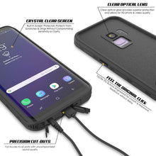 Load image into Gallery viewer, Galaxy S9 Waterproof Case, Punkcase [KickStud Series] Armor Cover [BLACK]
