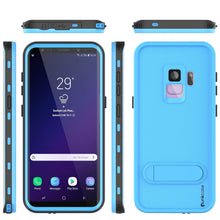 Load image into Gallery viewer, Galaxy S9 Waterproof Case, Punkcase [KickStud Series] Armor Cover [LIGHT BLUE]
