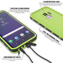 Load image into Gallery viewer, Galaxy S9 Waterproof Case, Punkcase [KickStud Series] Armor Cover [LIGHT GREEN]
