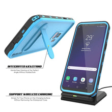 Load image into Gallery viewer, Galaxy S9 Waterproof Case, Punkcase [KickStud Series] Armor Cover [LIGHT BLUE]
