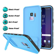 Load image into Gallery viewer, Galaxy S9 Waterproof Case, Punkcase [KickStud Series] Armor Cover [LIGHT BLUE]

