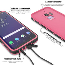 Load image into Gallery viewer, Galaxy S9 Waterproof Case, Punkcase [KickStud Series] Armor Cover [PINK]
