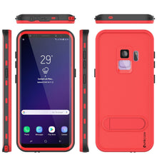 Load image into Gallery viewer, Galaxy S9 Waterproof Case, Punkcase [KickStud Series] Armor Cover [RED]
