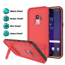 Load image into Gallery viewer, Galaxy S9 Waterproof Case, Punkcase [KickStud Series] Armor Cover [RED]
