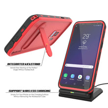 Load image into Gallery viewer, Galaxy S9 Waterproof Case, Punkcase [KickStud Series] Armor Cover [RED]
