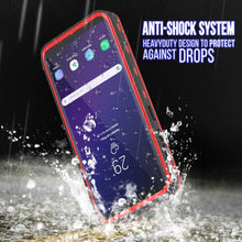 Load image into Gallery viewer, Galaxy S9 Waterproof Case, Punkcase [KickStud Series] Armor Cover [RED]
